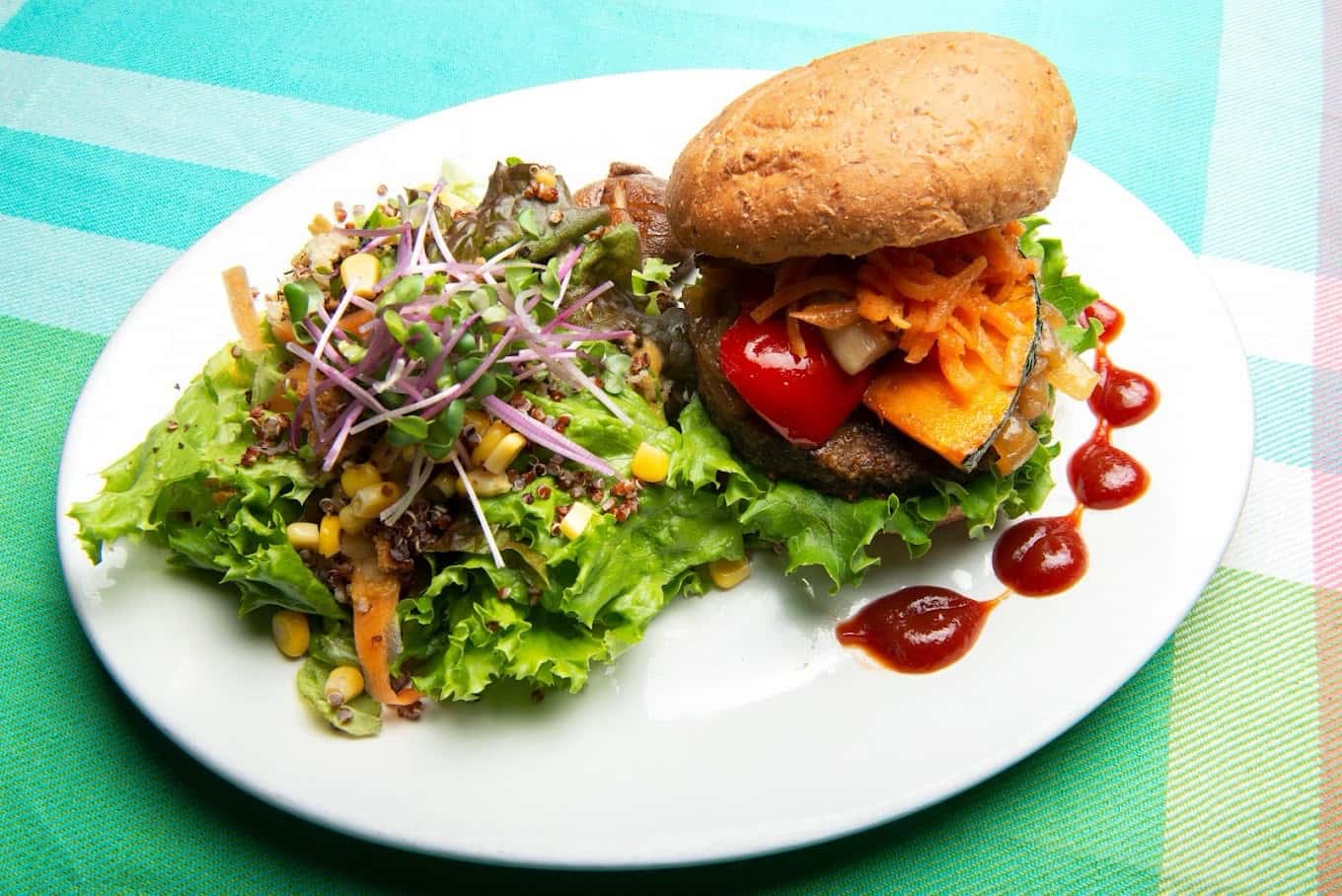 阿里山カフェのバーガー