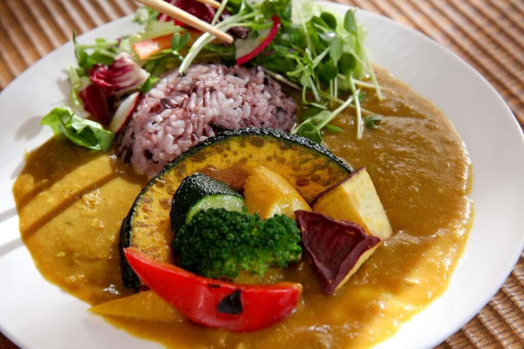 蒲生茶廊zenzaiマルヤガーデンズ店のヴィーガンカレー